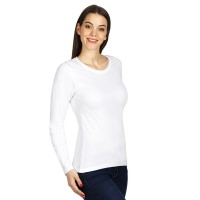 MISS, women’s long sleeve shirt, 160 g/m2, white