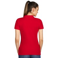 TOP GUN LADY, women's polo shirt, 210 g/m2, red