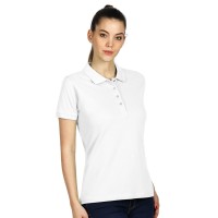 TOP GUN LADY, women's polo shirt, 210 g/m2, white