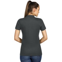 UNA, women's polo shirt, 180 g/m2, dark gray