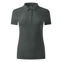 UNA, women's polo shirt, 180 g/m2, dark gray