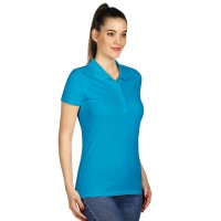 UNA, women's polo shirt, 180 g/m2, turquoise