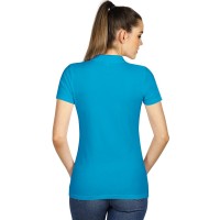 UNA, women's polo shirt, 180 g/m2, turquoise