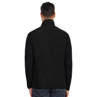 POLARIS VEST, unisex polar fleece vest, black