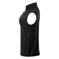 POLARIS VEST, unisex polar fleece vest, black