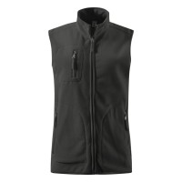 POLARIS VEST, unisex polar fleece vest, dark gray