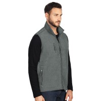 POLARIS VEST, unisex polar fleece vest, ash