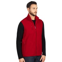 POLARIS VEST, unisex polar fleece vest, red