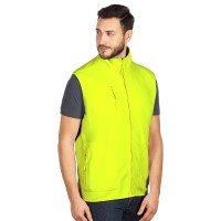 POLARIS VEST, unisex polar fleece vest, neon yellow