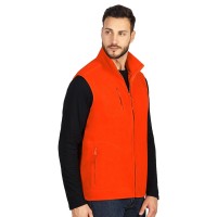 POLARIS VEST, unisex polar fleece vest, orange