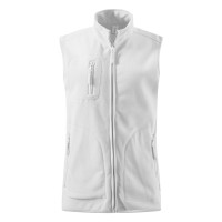POLARIS VEST, unisex polar fleece vest, white