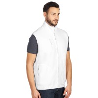 POLARIS VEST, unisex polar fleece vest, white