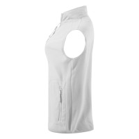 POLARIS VEST, unisex polar fleece vest, white