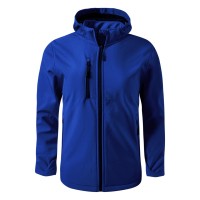 PROTECT MEN, softshell jacket with detachable hood, royal blue