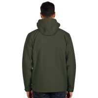 PROTECT MEN, softshell jacket with detachable hood, olive
