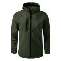 PROTECT MEN, softshell jacket with detachable hood, olive