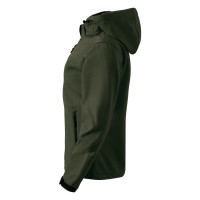 PROTECT MEN, softshell jacket with detachable hood, olive