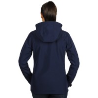 PROTECT WOMEN, women's softshell jacket with detachable hood, blue