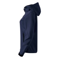 PROTECT WOMEN, women's softshell jacket with detachable hood, blue
