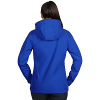 PROTECT WOMEN, women's softshell jacket with detachable hood, royal blue
