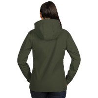 PROTECT WOMEN, women's softshell jacket with detachable hood, olive