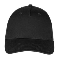 FORZA, cap, 5 panels, metal buckle closure, black