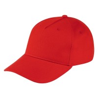 FORZA, cap, 5 panels, metal buckle closure, red