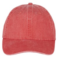ARLO, cap, 6 panels, metal buckle closure, red