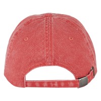 ARLO, cap, 6 panels, metal buckle closure, red