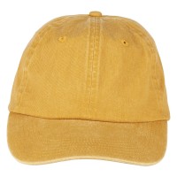 ARLO, cap, 6 panels, metal buckle closure, mustard yellow