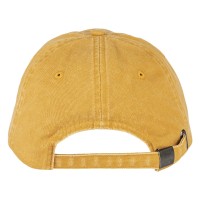 ARLO, cap, 6 panels, metal buckle closure, mustard yellow