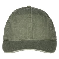 ARLO, cap, 6 panels, metal buckle closure, olive