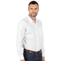BUSINESS LSL MEN, men's long sleeves shirt, regular fit, white