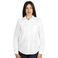 BUSINESS LSL WOMEN, women's long sleeve shirt, classic adjusted fit, white
