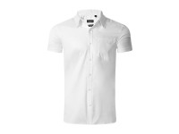 BUSINESS SSL MEN, men's short sleeves shirt, regular fit, white