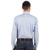 OXFORD LSL MEN, men's long sleeve shirt, regular fit, sky blue