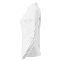 OXFORD LSL WOMEN, women's long sleeve shirt, classic adjusted fit, white