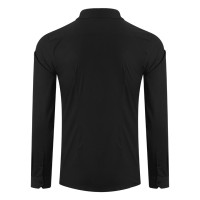 CLUB LSL MEN, men's long sleeve shirt, slim fit, black