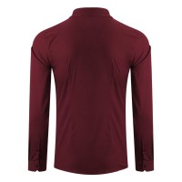 CLUB LSL MEN, men's long sleeve shirt, slim fit, burgundy