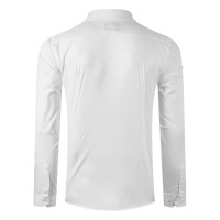 CLUB LSL MEN, men's long sleeve shirt, slim fit, white