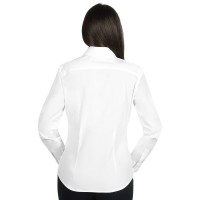 CLUB LSL WOMEN, women's long sleeve shirt, slim fit, white