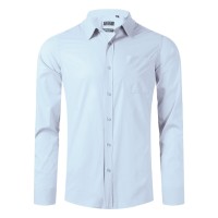 COMFORT LSL MEN, men’s long sleeve cotton shirt, sky blue