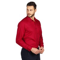 COMFORT LSL MEN, men’s long sleeve cotton shirt, red