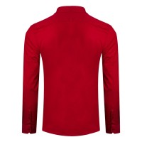 COMFORT LSL MEN, men’s long sleeve cotton shirt, red