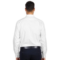 COMFORT LSL MEN, men’s long sleeve cotton shirt, white