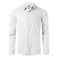 COMFORT LSL MEN, men’s long sleeve cotton shirt, white