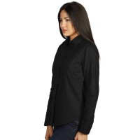 COMFORT LSL WOMEN, women's long sleeve cotton shirt, black