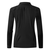COMFORT LSL WOMEN, women's long sleeve cotton shirt, black