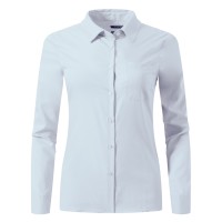 COMFORT LSL WOMEN, women's long sleeve cotton shirt, sky blue