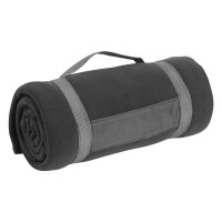 BLANKET, polar-fleece blanket, 220 g/m2, dark gray